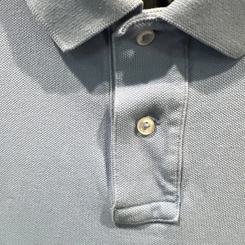 Polo Ralph Lauren Polo Shirt Men's Size XL Light Blue Custom‎ Fit Short Sleeve